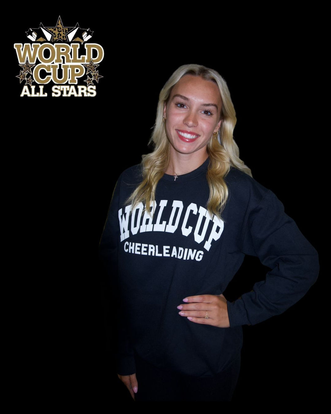 Black World Cup crew neck sweathshirt